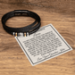 Love You Forever Bracelet for Grandson, Gift from Grandma Nana Grandpa, Sentimental Keepsake Gift for Him, Birthday Christmas Graduation