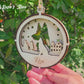 3D Wooden Dog Ornament: German Shepherd