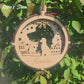 3D Wooden Dog Ornament: Goldendoodle