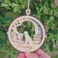 3D Wooden Dog Ornament: Labrador Retriever