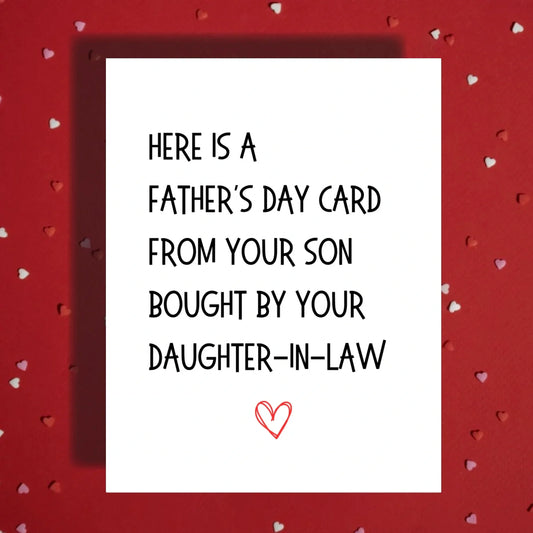 Father-in-Law Father's Day Card From Daughter-in-Law