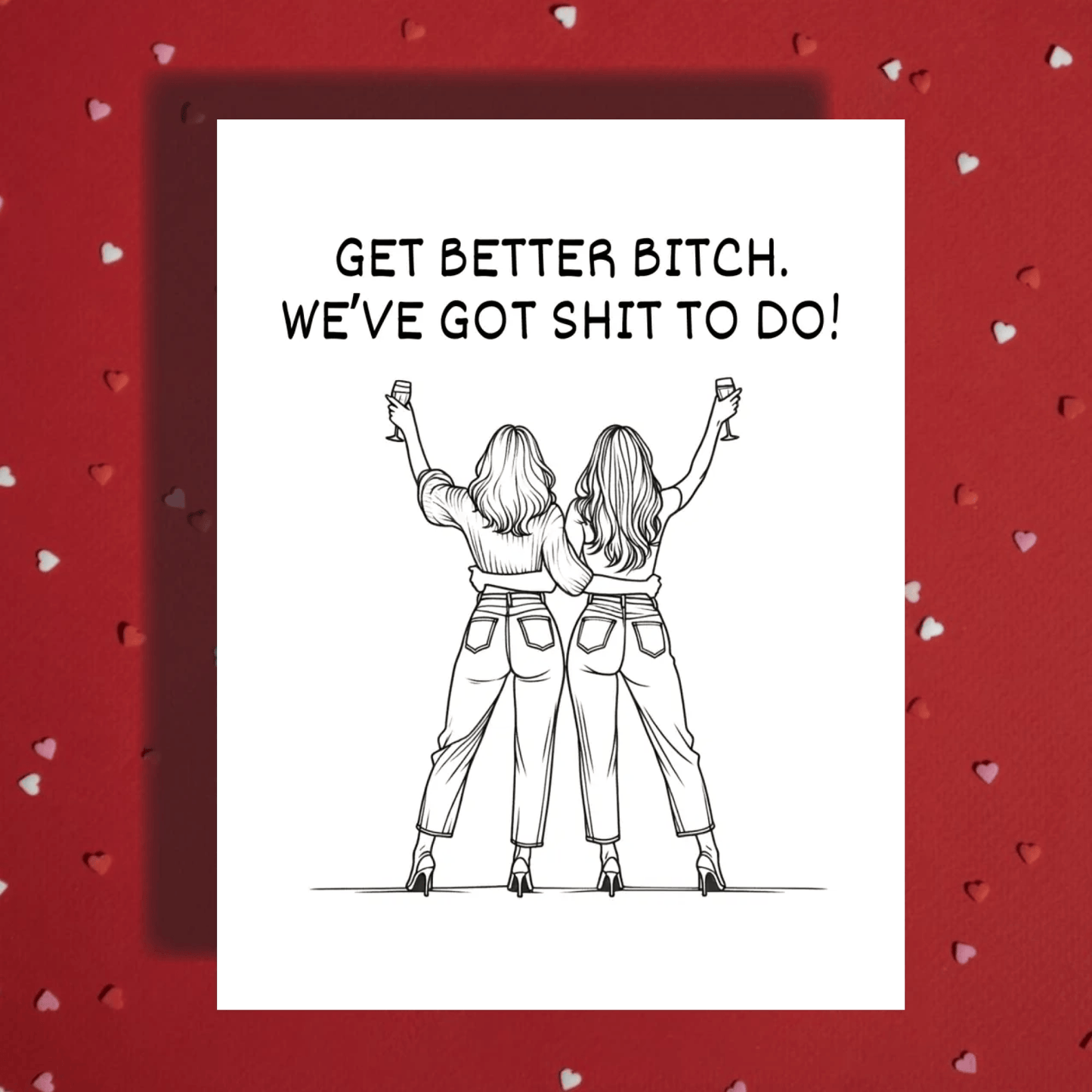 Best Friend Get Well Card Personalized