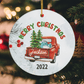 Personalized Christmas Ornament: Red Truck