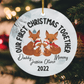 Personalized Christmas Ornament: Our First Christmas Together