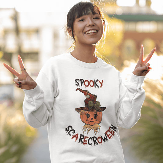 UNISEX Halloween Sweatshirt: Spooky Scarecroween