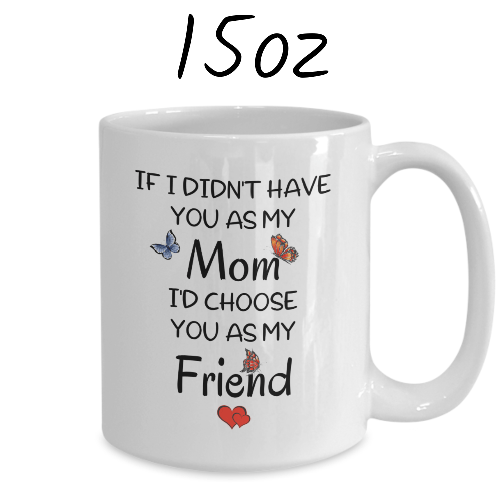 Mom Gift, Coffee Mug: If I Didn't Have You As My Mom...