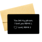 Personalized Engraved Wallet Card Love Note: You Are My Person...
