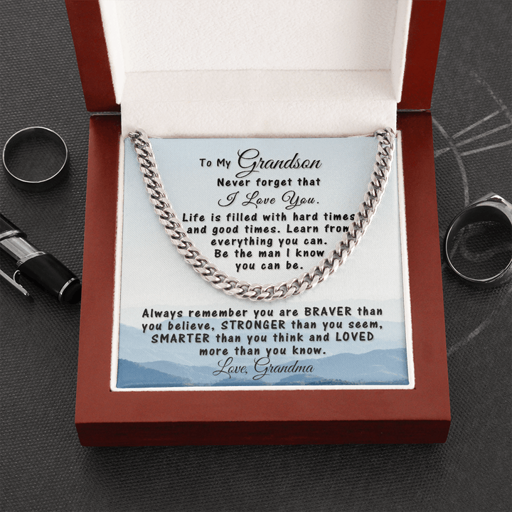 Grandma grandson shop necklace