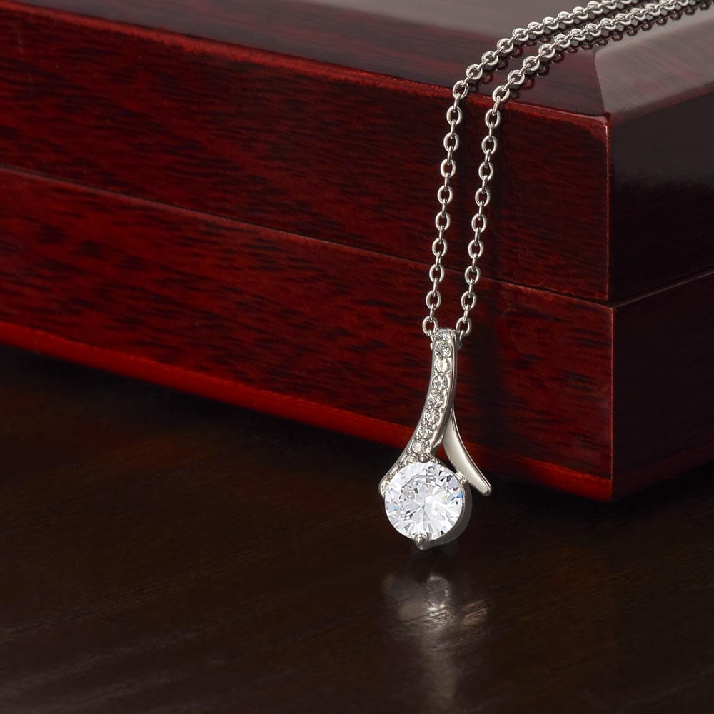 Christmas Gift for Girlfriend, Alluring Beauty Necklace: If I Could Give You One Thing In Life...
