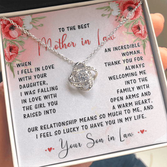 Gift For Mother-in-Law, The Love Knot Necklace: When I Fell In Love With Your Daughter...