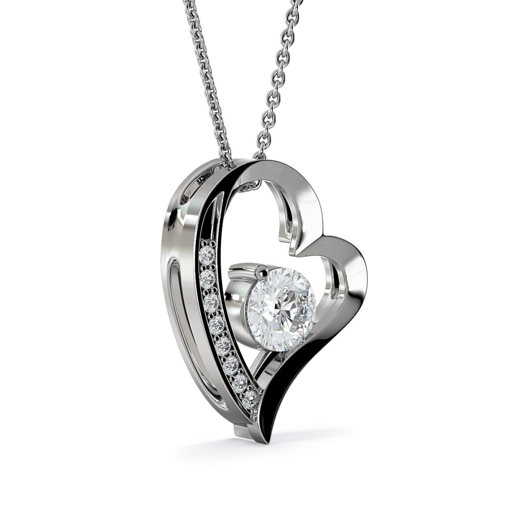 Gift For Mother Of The Groom, Forever Love Heart Necklace: I See The Love That Shines From Your Eyes...