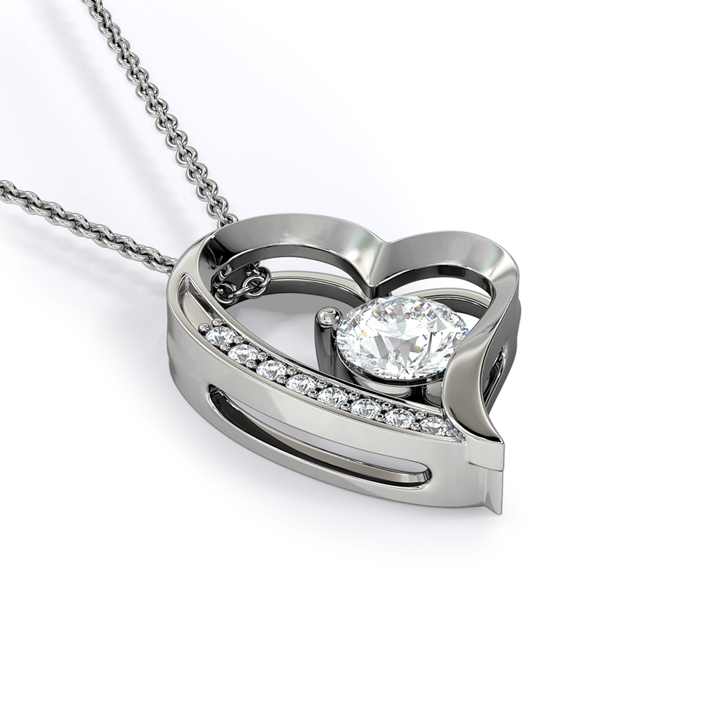 Gift For Mother Of The Groom, Forever Love Heart Necklace: I See The Love That Shines From Your Eyes...